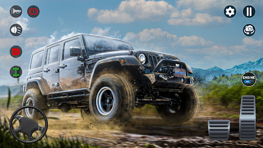 Android application Car Driving Game-Offroad Jeep screenshort