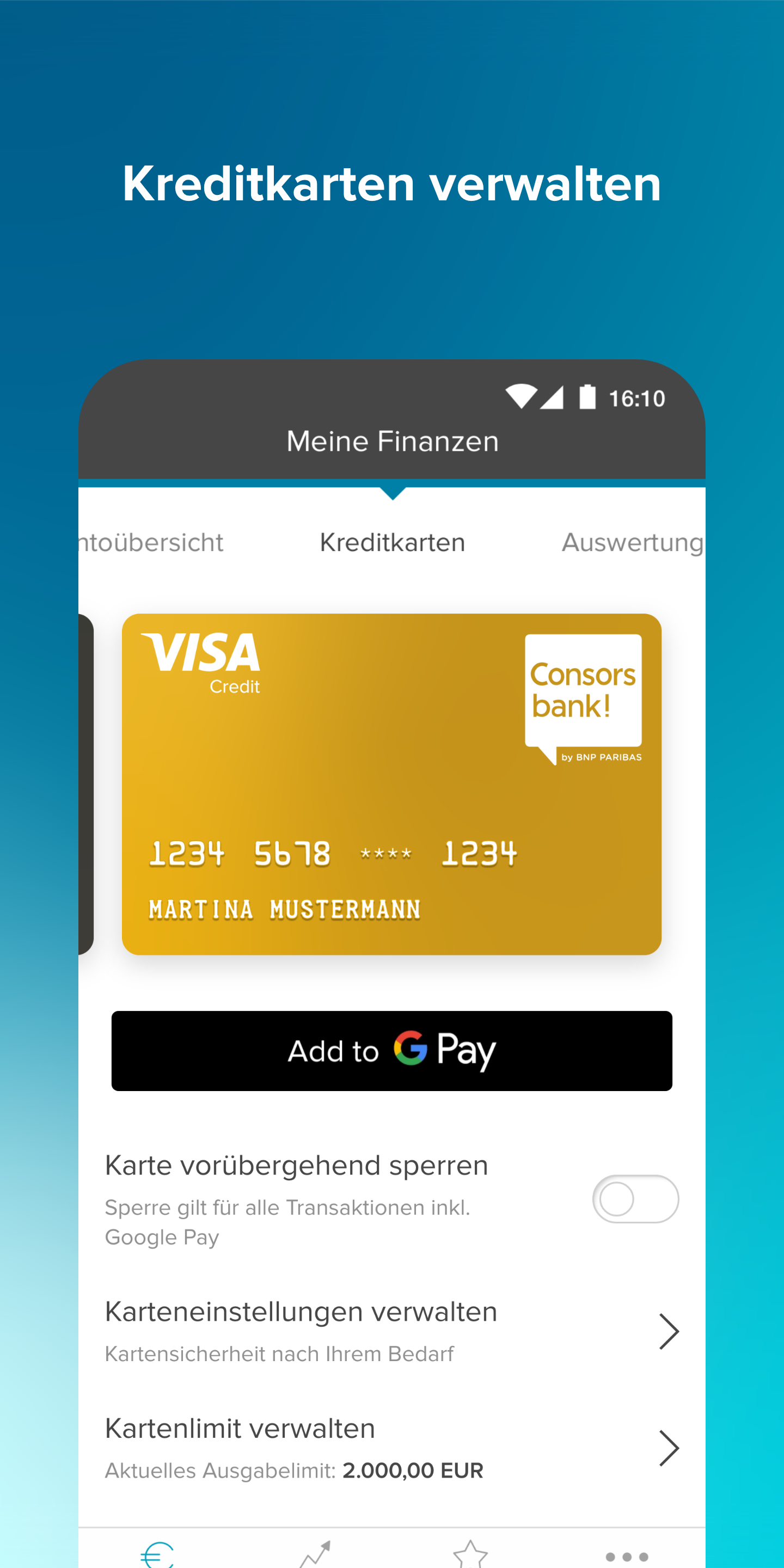 Android application Consorsbank screenshort