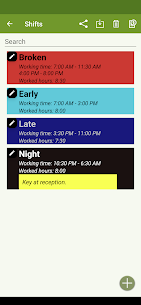 Calendário de trabalho por turnos (FlexR Pro) APK (versão paga/completa) 3