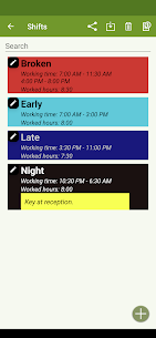 تقويم العمل بنظام Shift (FlexR Pro) APK (الإصدار المدفوع / الكامل) 3