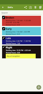 Shift Work Calendar - FlexR Screenshot