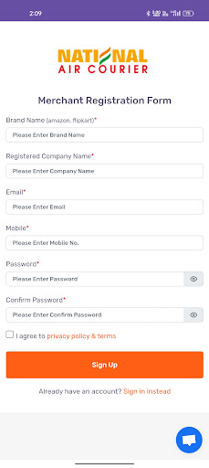 National Air Courier Screen 3
