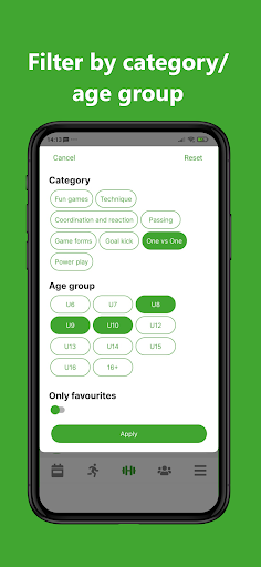 Screenshot of FootballTraining+