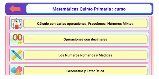 Matemáticas Quinto Primaria Screen 2