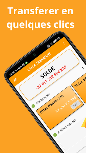 Android application LALLA TRANSFERT screenshort