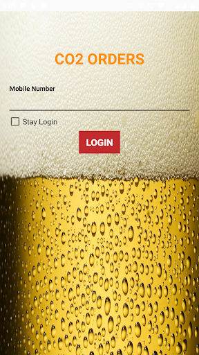 Android application CO2 Orders screenshort