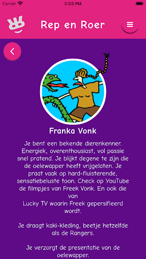 Rep en Roer Oefenapp Screen 3