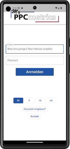 Android application MyPPCmetrics screenshort