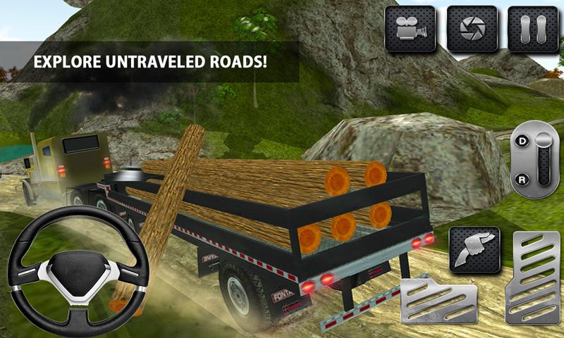 Android application Log Transport Truck Driving screenshort