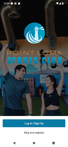 Android application Point Loma Sports Club screenshort
