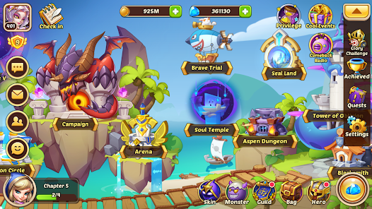 Idle Heroes v1.17.0.p3 MOD (Separate game server / Disabled training / VIP level 13) APK