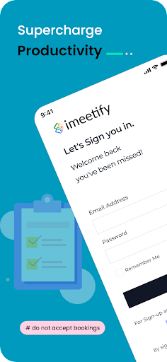 Android application imeetify-Business App screenshort