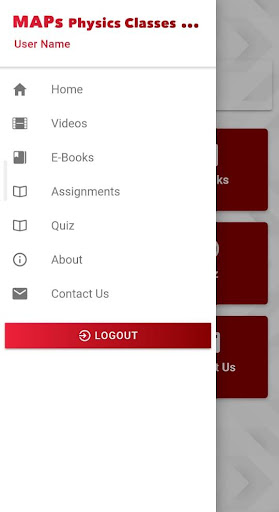 MAPs Physics Learning Classes Screen 2
