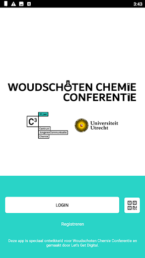Android application Woudschoten Chemie Conferentie screenshort