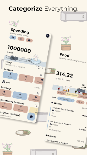 Accompanied: Money & Expenses Screen 3
