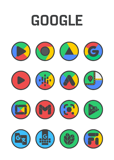 Screenshot of Circle Dark - Icon Pack