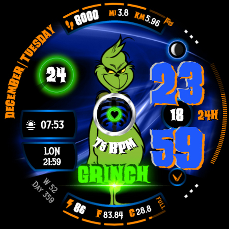 GRINCH Christmas Watch Face screenshot 35