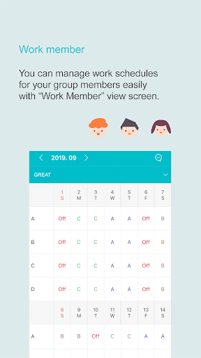Android application MYSHIFT - Shift Schedule App screenshort