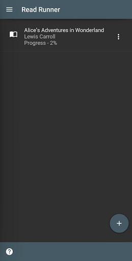 Android application Read Runner screenshort