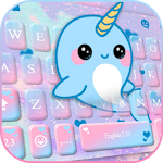 Lovely Unicorn Whales Keyboard Theme Apk