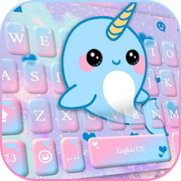 Тема для клавиатуры Lovely Unicorn Whales