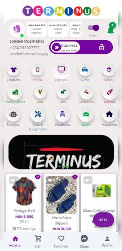 Android application London Cosmetics screenshort