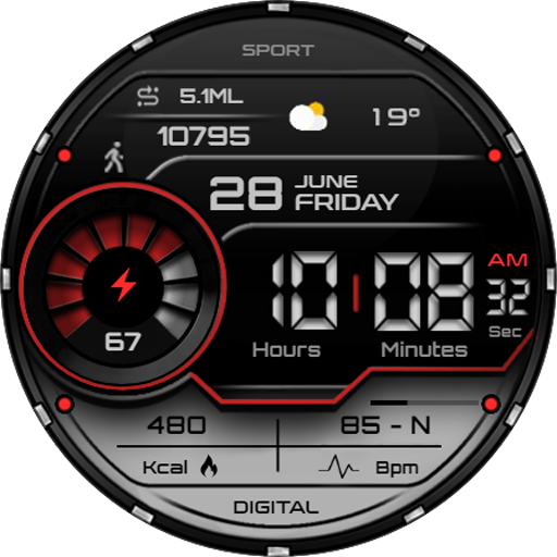 TIC16 Digital Watch face Download on Windows