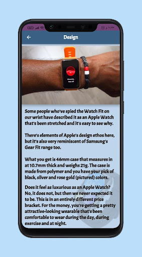 Android application huawei watch fit guide screenshort