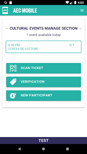 AEC Events Screen 3
