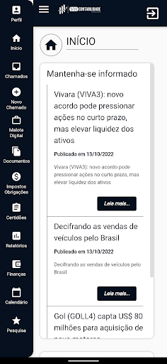 Android application VH Contabilidade screenshort