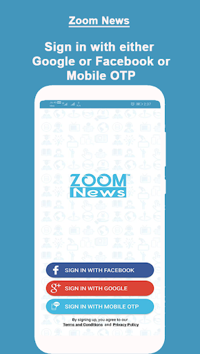 Android application Zoom News - Hindi News App screenshort