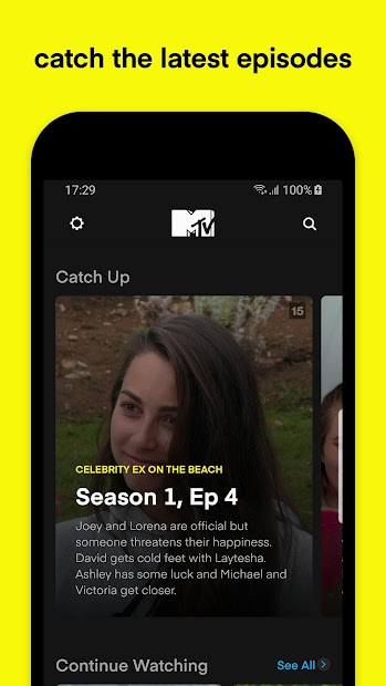 Captura de Pantalla 3 MTV Play - on demand reality tv android