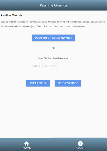 PassTime Override Screen 3