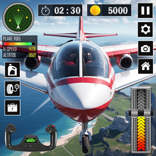 Flight Simulator Plane Game 3D 4 Icon