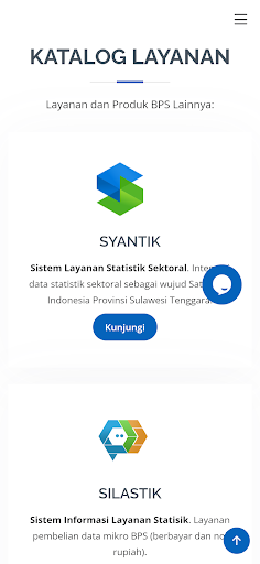 Layanan Data BPS Sultra Screen 3