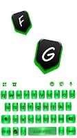 screenshot of Green Metal Keyboard Backgroun