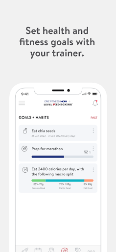 Screenshot of Erie Fitness Now and Level Red
