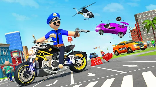 Stickman Police MotoBike Chase