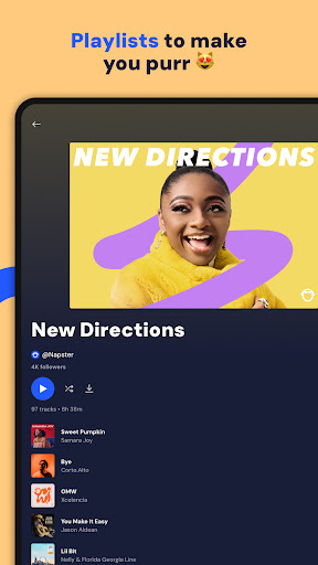 Screenshot of Napster Music