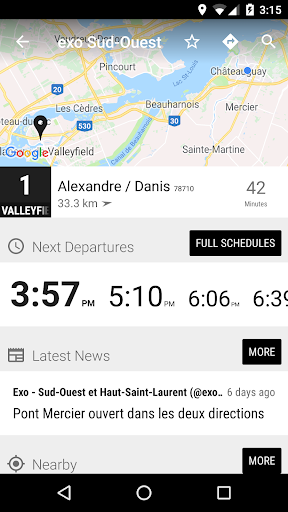 Sud-Ouest Buses - MonTransit Screen 2