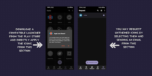 Screenshot of Lavender Pearls Icon Pack