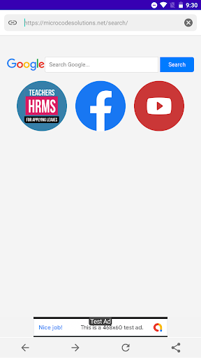 Android application HRMS Browser screenshort
