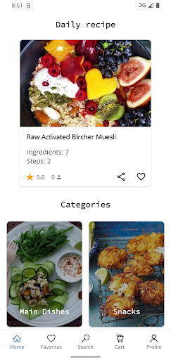 Android application Vegetarian Recipes screenshort