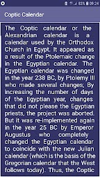 Coptic Calendar