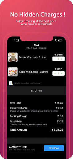 Bytes - Online Food Delivery Screen 3
