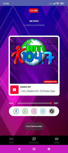 Radio Hit Nicaragua Screen 3