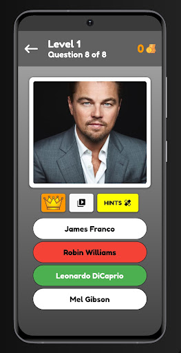 Hollywood Celebrity Quiz Screen 2