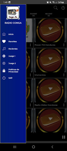 Radio Conga Honduras 103.7 Fm Screen 2