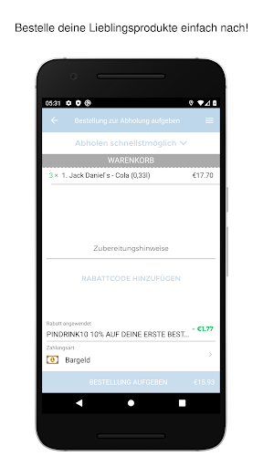 Pindrink Screen 2