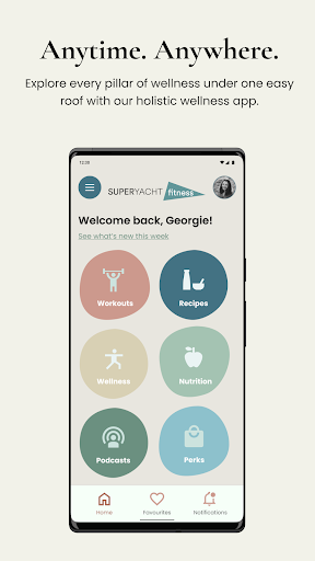 Android application Superyacht Fitness screenshort
